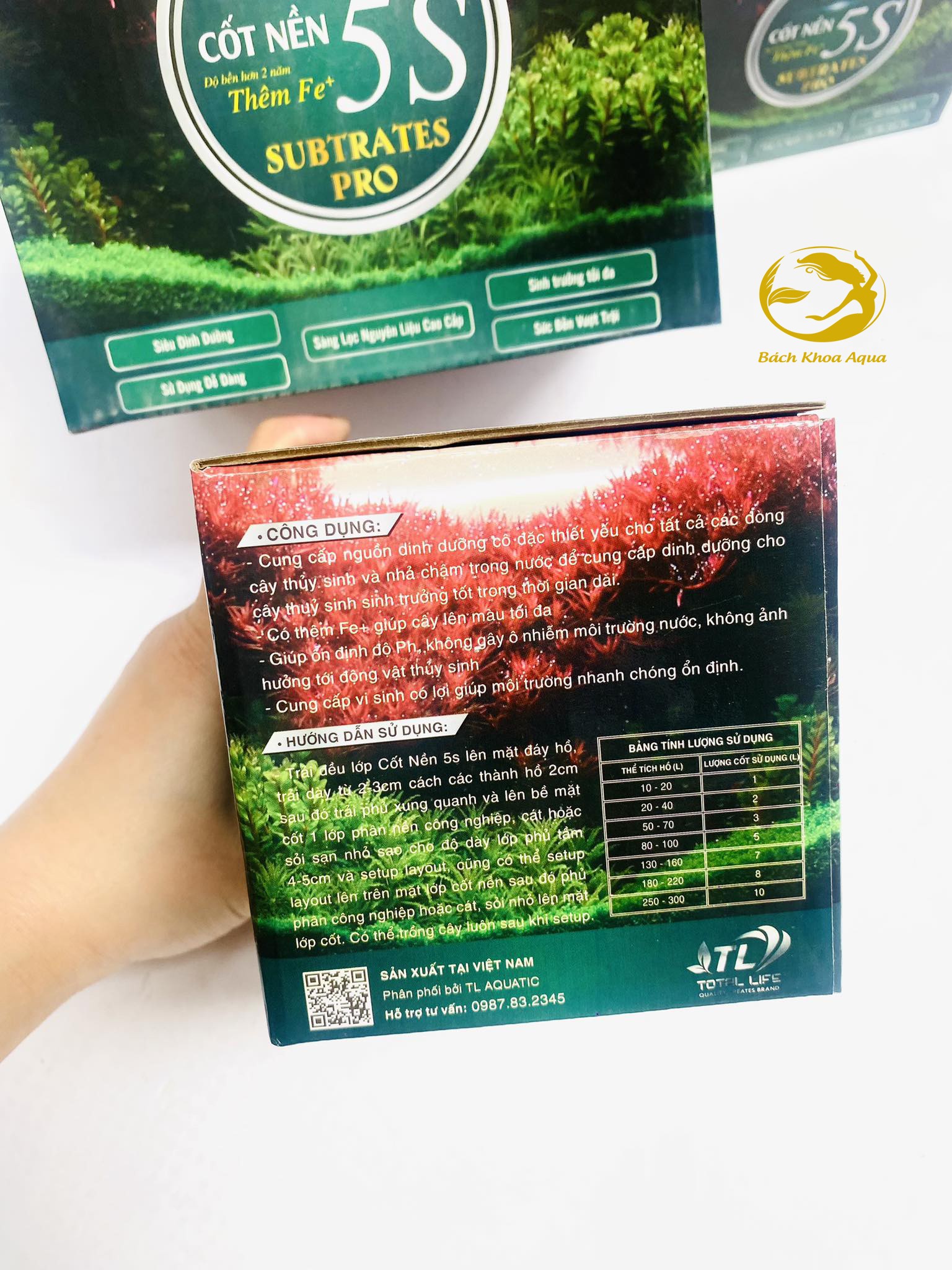 Cốt nền 5S TL - Siêu dưỡng bổ sung thêm Fe cho mọi cây thủy sinh